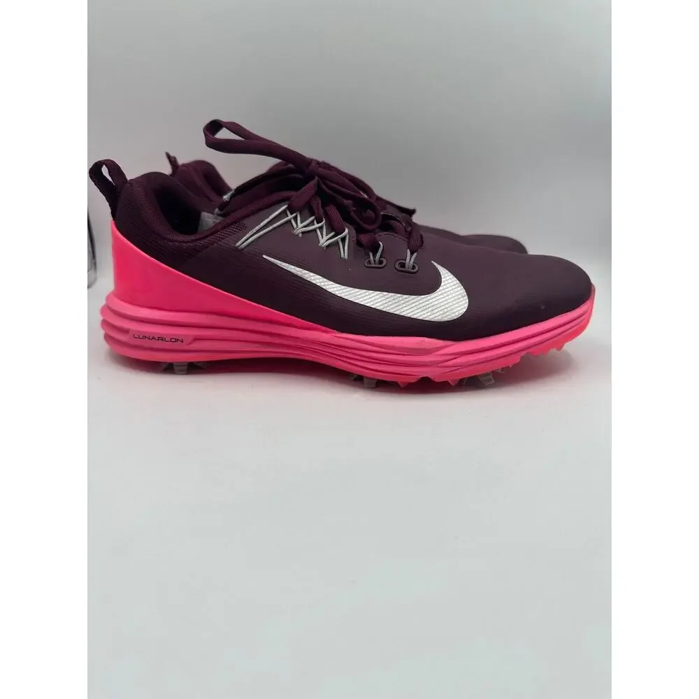 Nike Lunar Command 2 Size 8 Purple Pink Golf Shoes 880120-600